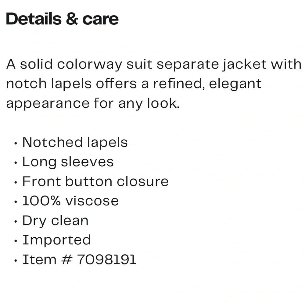 ZEGARIE SUIT JACKET SIZE 44 SHORT/REGULAR NWT